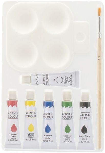 Набор для росписи на холсте Идейка Первый друг 18x24 см 7127