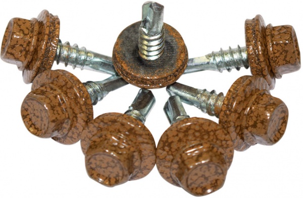 Саморез кровельный по металлу 4,8x19 мм вес золотой дуб