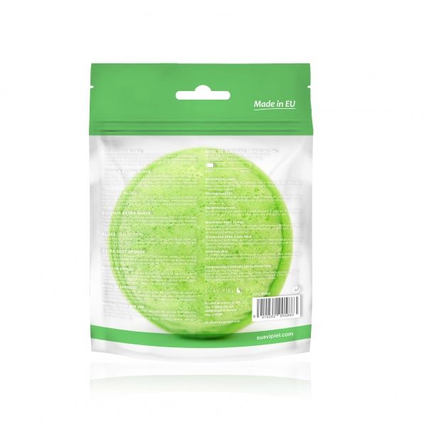 Мочалка Suavipiel ніжна Aloes, зелена 000001947 