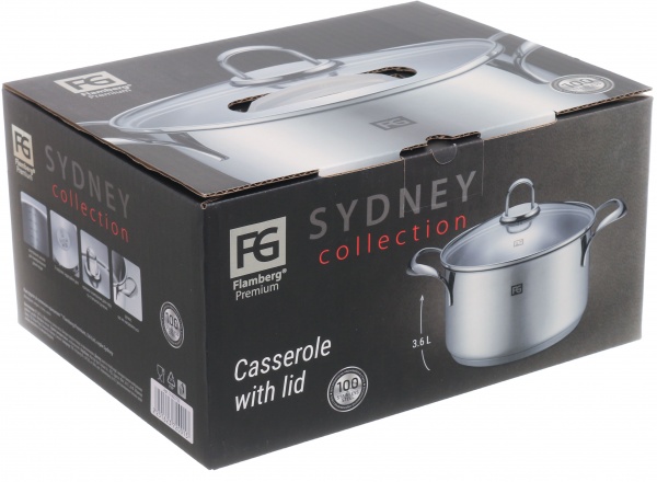 Каструля з кришкою Sydney 3.6 л Flamberg Premium