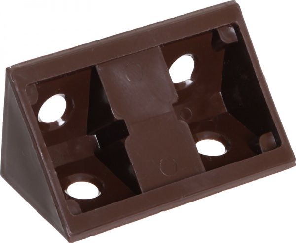 Уголок монтажный 13 двойной серый 10 шт орех