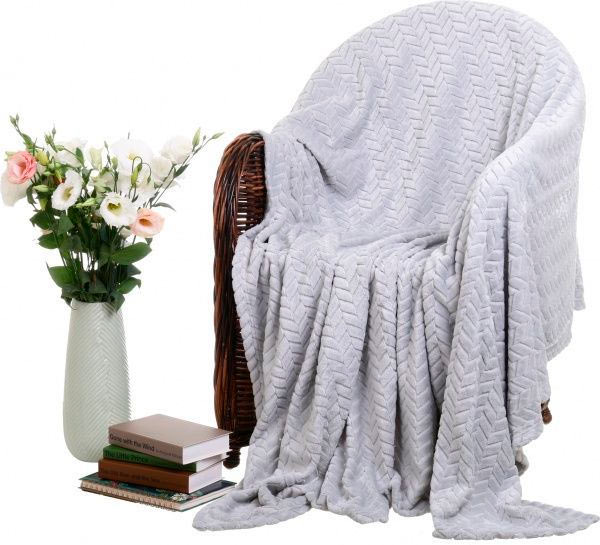 Плед Flannel Plush 160x200 см голубой La Nuit 