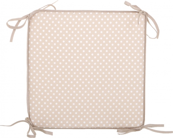 Подушка на табурет Joy бежевый горошек 37х37х2 см