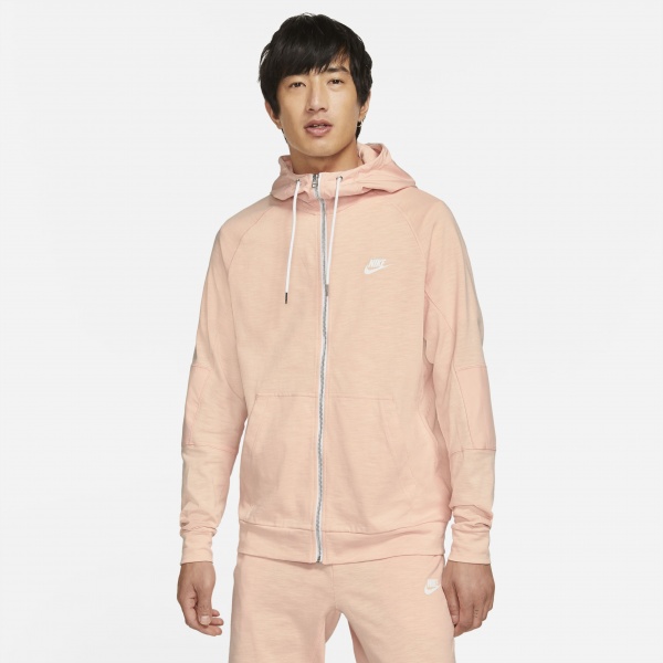 Джемпер Nike M NSW ME FZ LTWT HOODIE MIX CZ9848-800 р. XL рожевий