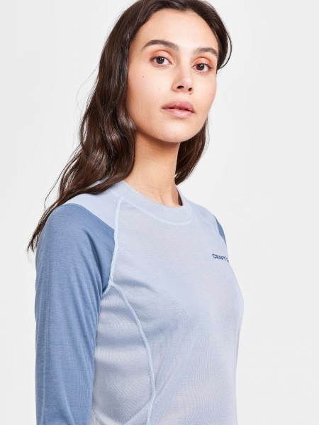 Комплект термобелья Craft CORE WARM BASELAYER SET W 1909708-362909 р.M голубой