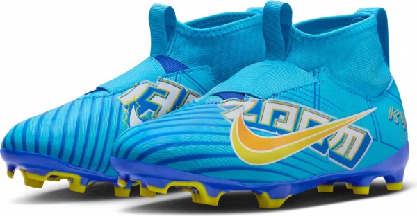 Бутсы Nike NIKE JR. MERCURIAL ZOOM SUPERFLY 9 ACADEMY KM FG/MG DO9790-400 р.35,5 разноцветный