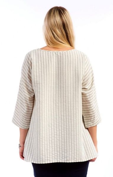 Блуза Едельвіка 1079-18/00 смужка р. L сірий 