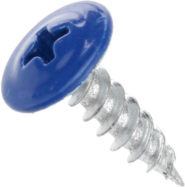 Саморез с пресс-шайбой острый 4,2x16 мм вес синий RAL 5005 Expert Fix