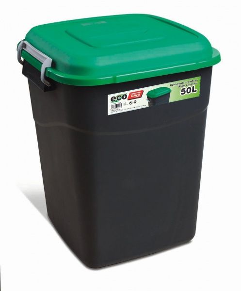 Бак для сміття з кришкою Tayg Eco 50 л 412035_зелений
