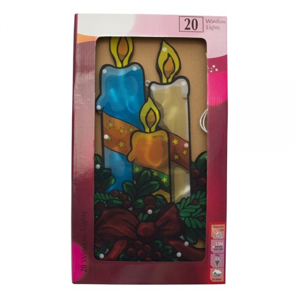 Декорация новогодняя Девилон Свеча 44х24 см 640102