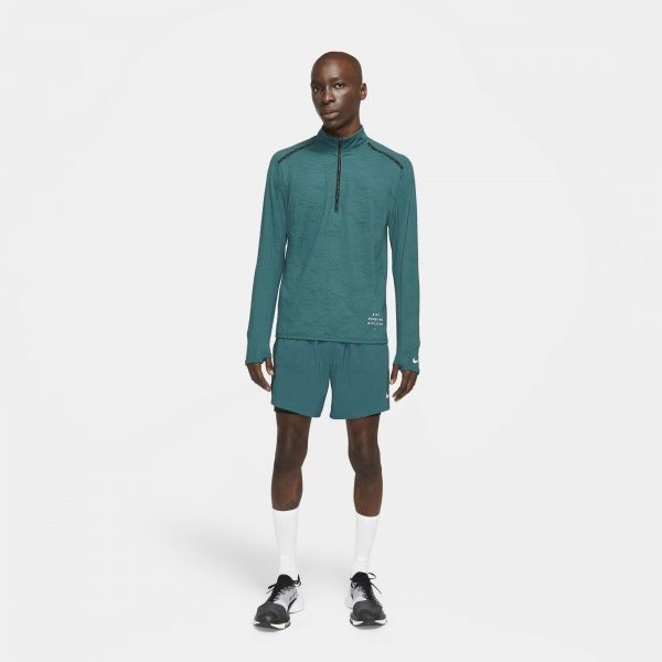 Джемпер Nike NK RN DVN DF ELEMENT TOP HZ DA0430-393 р. 2XL зеленый