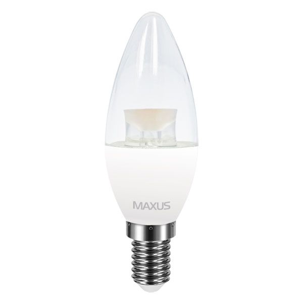 Лампа LED Maxus C37 CL-C Е14 4 Вт 3000К тепле світло