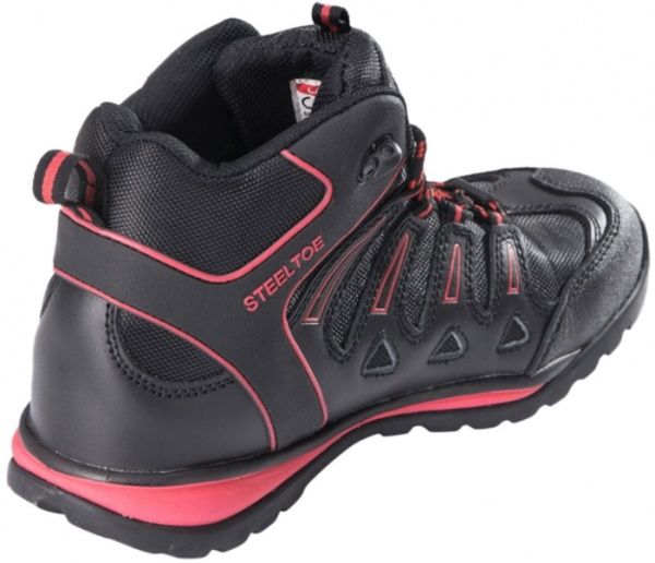 Черевики робочі Lahti Pro комбіновані р.43 L3010743 чорний із червоним