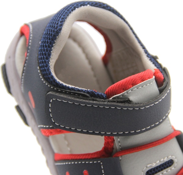 Сандалі для хлопчика р.27 сірий із червоним UTSH-SK20039/red/27 