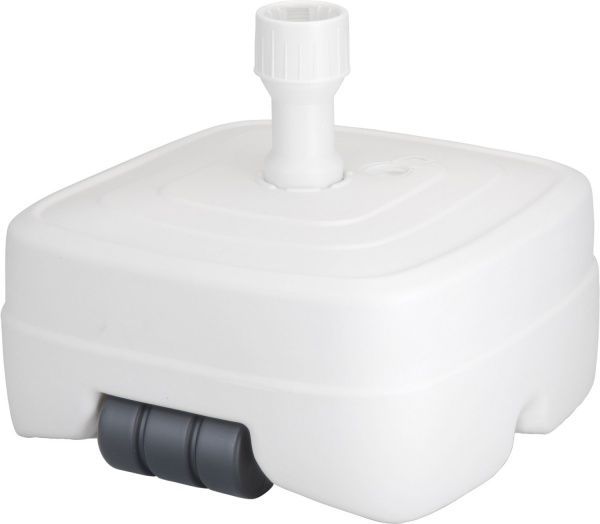 Подставка для зонтов 45 л белая с колесиками