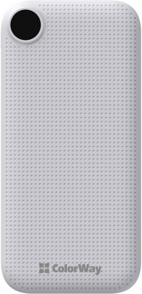 Внешний аккумулятор (Powerbank) ColorWay LCD USB QC3.0 + USB-C PD 22.5W 10000 mAh white (CW-PB100LPI3WT-PDD) 