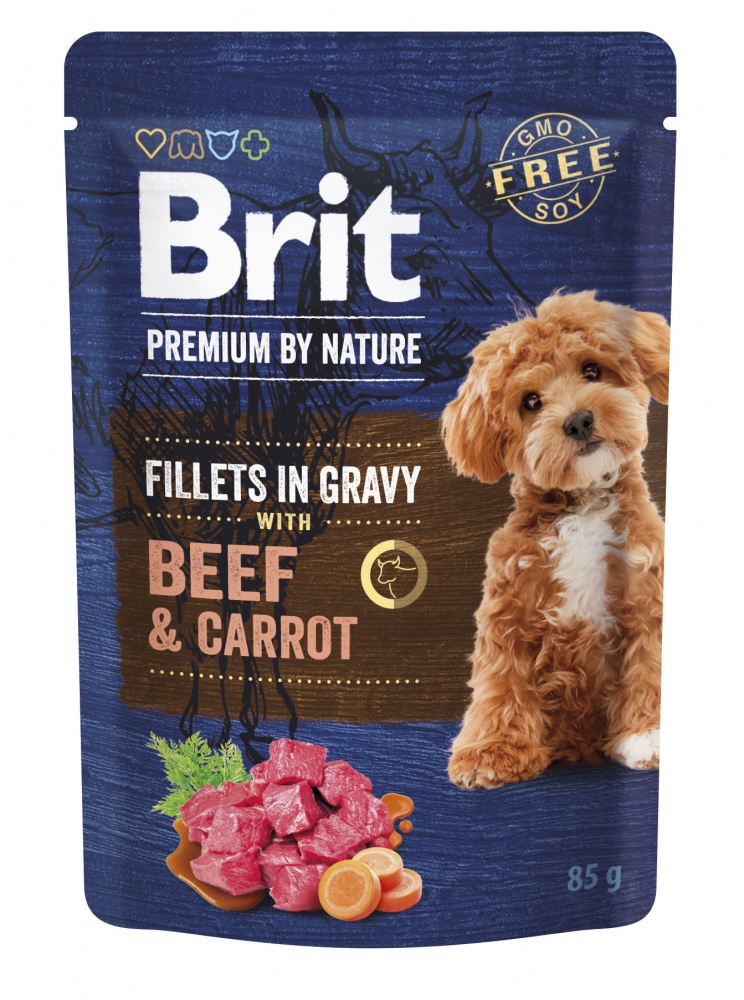 Корм вологий Brit Premium Fillets in Gravy Multipack філе в соусі мультипак 12 шт. х 85 г