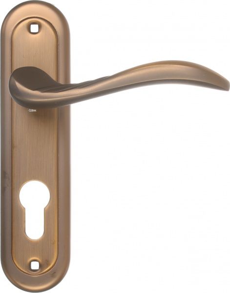 Замок врізний з ручками Heily MACC PZ 62 мм матова бронза