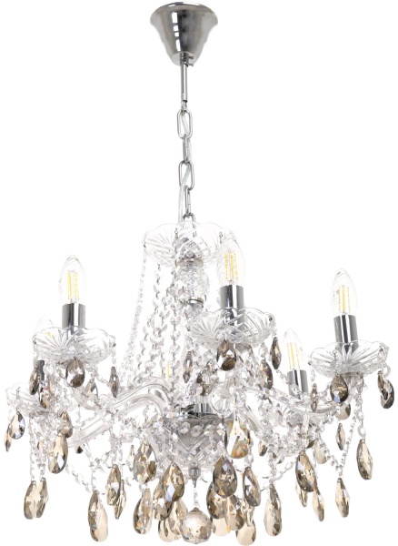 Люстра Crystal Life LM813/06-K16CC.SM 6x40 Вт E14 прозрачный/хром 