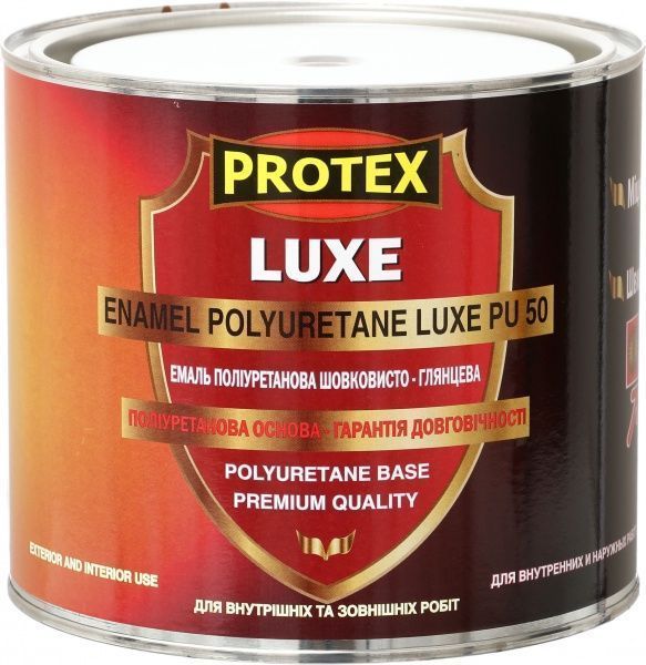 Емаль Protex поліуретанова 3в1 Luxe PU-50 коричневий глянець 2,4л