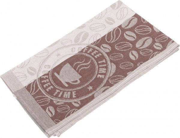 Рушник Кава-пауза 1 46x70 см Білоруський льон зелений 