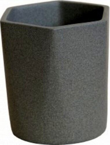 Кашпо для суккулентов №4 керамическое крошка фигурный 0,35 л черный (074-4-003)