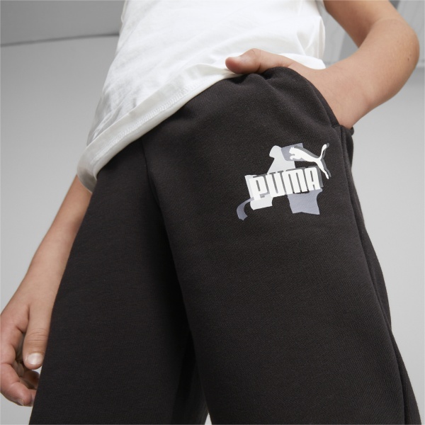 Брюки Puma ESS+STREET ART SWEATPANTS TR B 67327301 р. 128 черный
