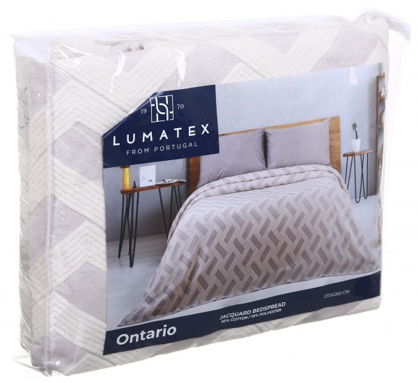 Покривало Ontario 230x260 см lumatex світло-бежевий 