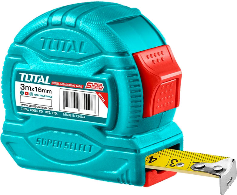Рулетка Total TMT34316M 3 м x 16 мм