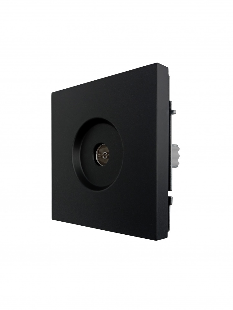 Механизм розетки TV оконечная HausMark Juna IP20 черный матовый 7041-1788U2-130