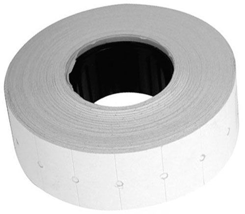 Ценник 26x16 прямоугольный 128 метров 800 шт. 6 роликов белый 