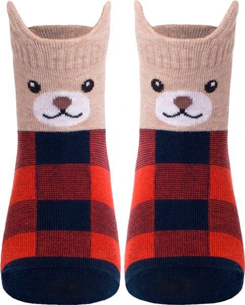 Шкарпетки дитячі Conte-Kids Tip-Top Ведмежата 322 17С-59СП р.18 синій із червоним 
