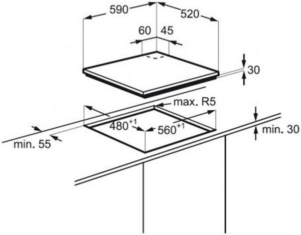 Варочная поверхность Zanussi ZGO 65414 BA