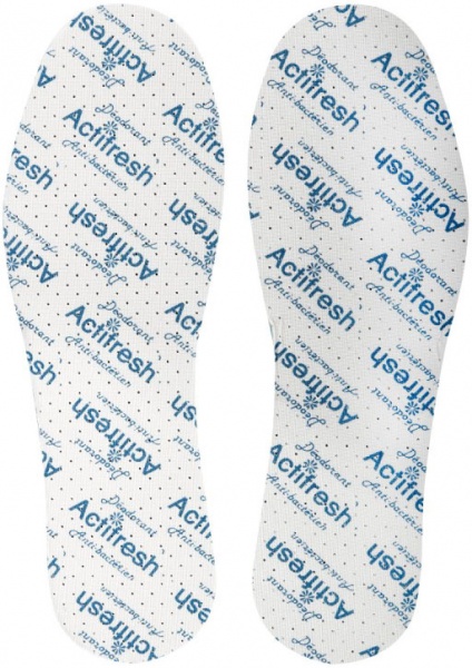 Стельки антибактериальные (хлопок / латекс, толщина 3 мм) Lahti Pro р.44 голубой