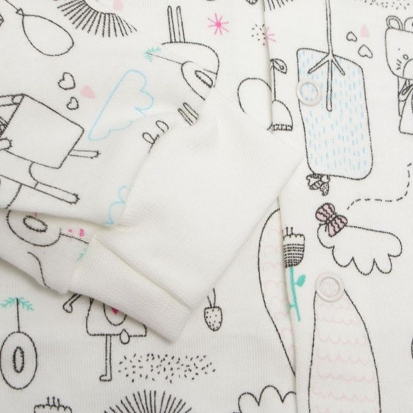 Боді Фламінго ясельний р.68 молочний 647-217