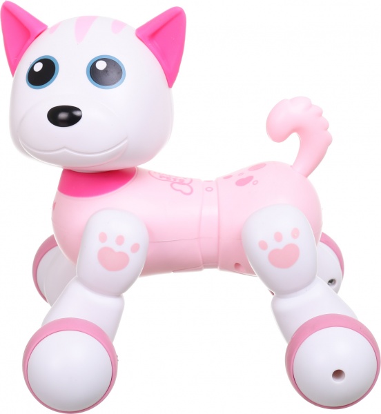 Інтерактивний робот Shantou Котик 22.5х17х18.5 см біло-рожевий 1086A