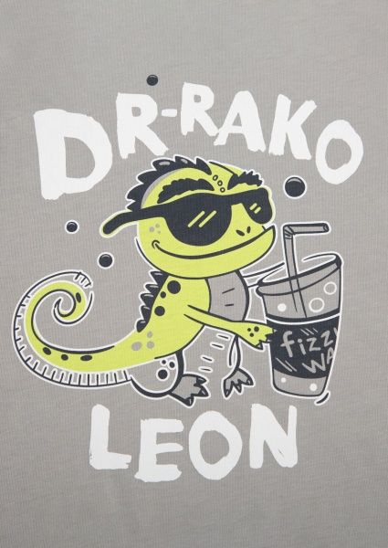 Пижама детская для мальчика Roksana р.110-116 серый с рисунком №1065/12333 