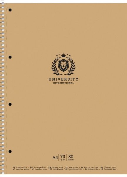 Блокнот А4 80 листов клетка A4-CC-080-6503K Школярик