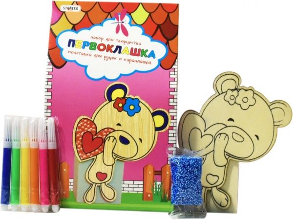 Набор для творчества Подставка для ручек и карандашей Мишутка