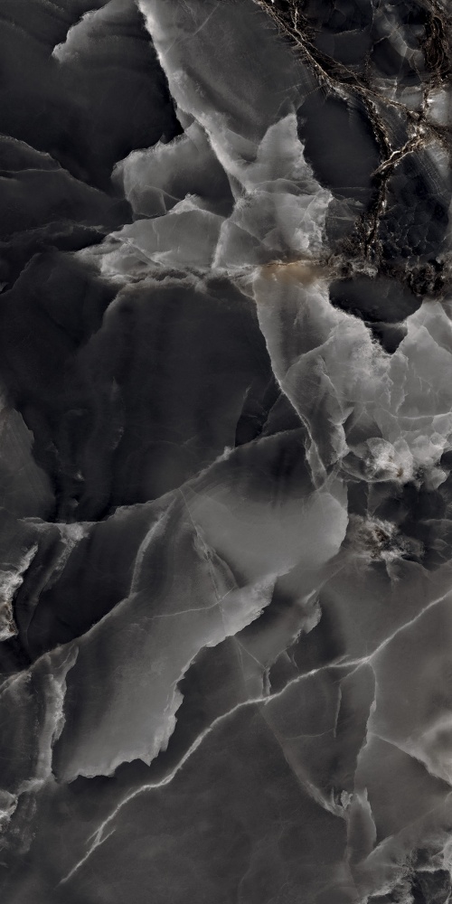 Плитка Cerossa Ceramica MARMO ONICE BLACK high glossy 60х120 см