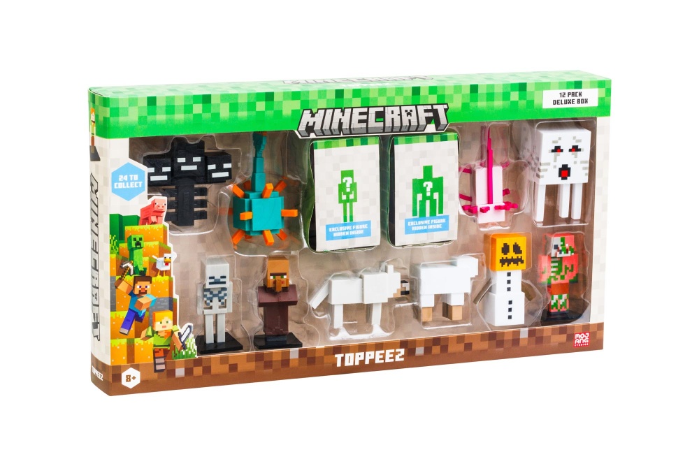 Игровой набор Minecraft делюкс из 12 коллекционных фигурок-топеров (2 фигурки-сюрприз в ассортименте) MC2080_B