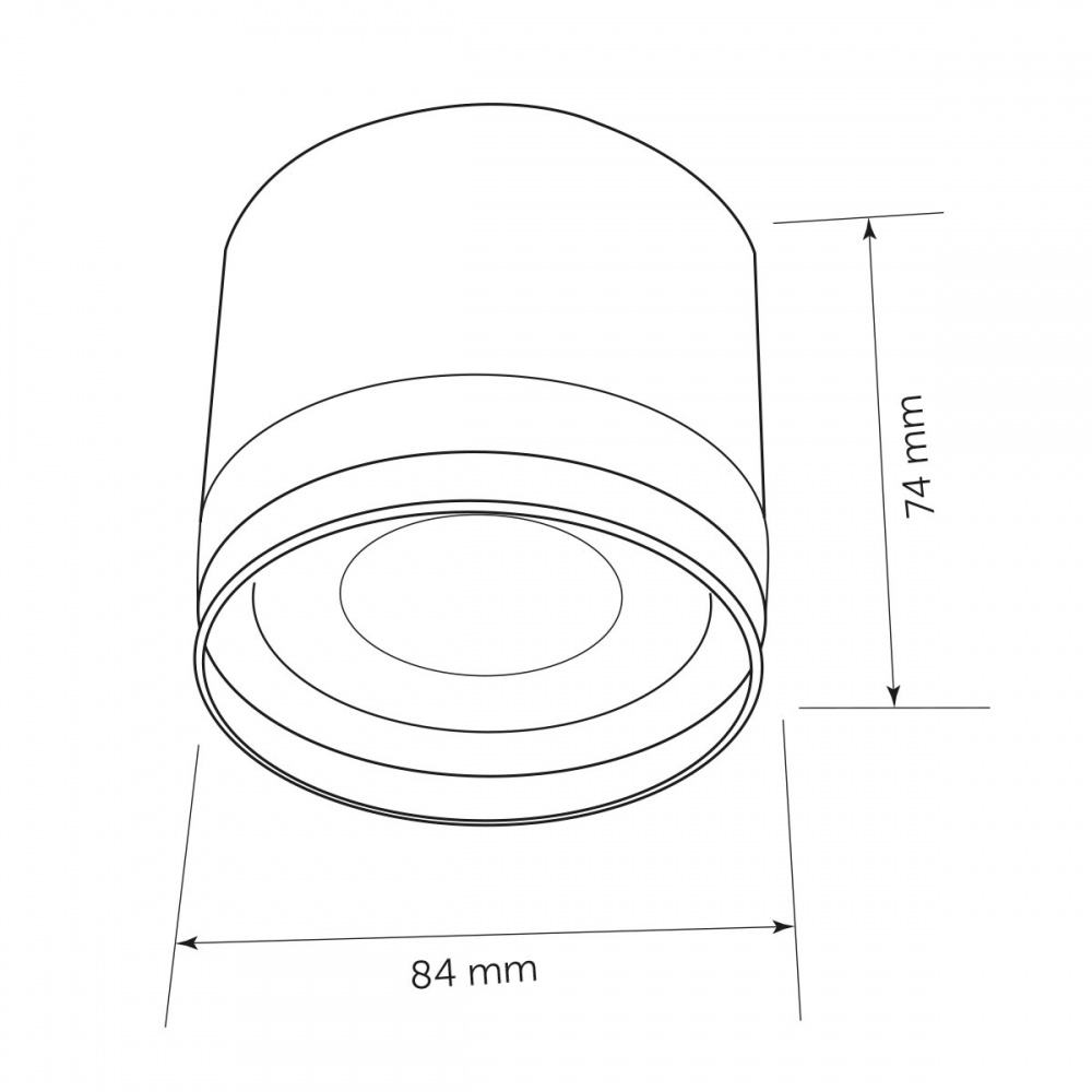 Світильник точковий LIGHT SET YAVIR LS GX53 чорний