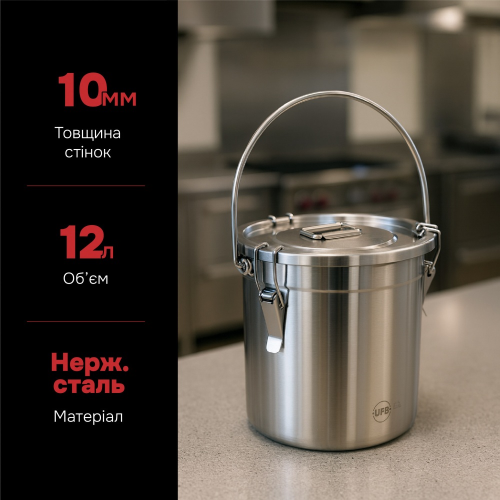 Термоконтейнер UFB для транспортировки пищи 12 л