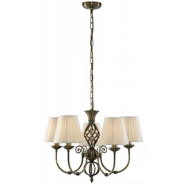 Люстра Arte Lamp Zanzibar A8390LM-5AB античная бронза