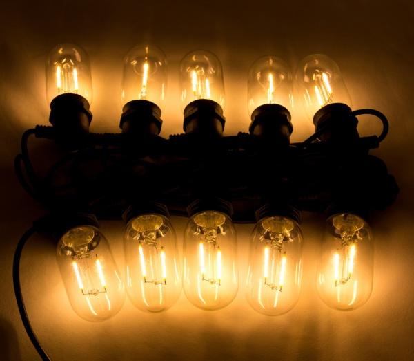 Электрогирлянда линейная Девилон белая 930066 светодиодная (LED) 10 ламп 8,4 м 