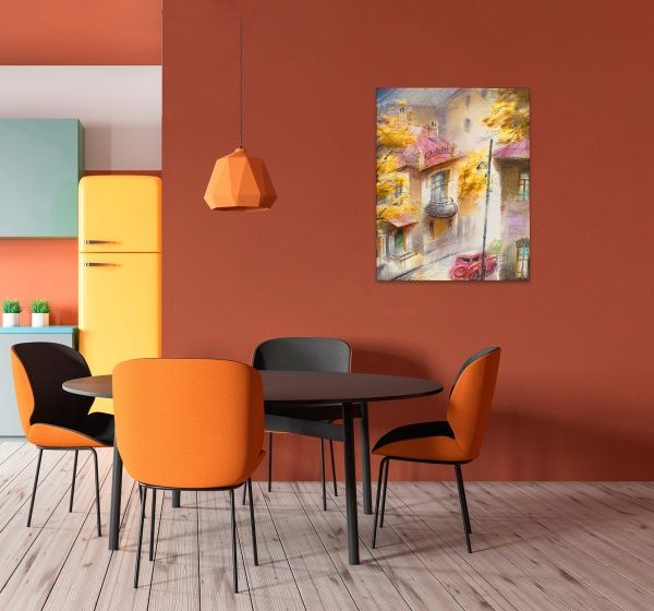 Репродукция В.Зелик. Уютный переулок 80x107 см RozenfeldArt 