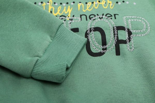 Свитшот ALG р.98 зеленый 721444 