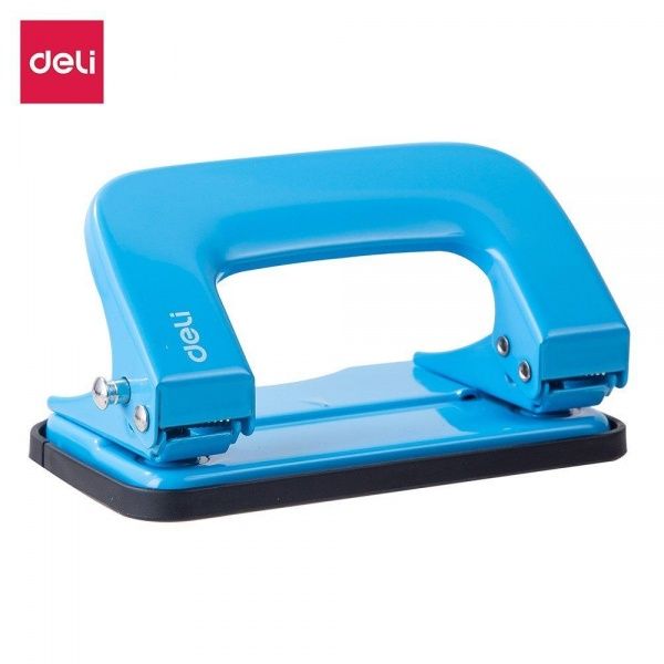 Діркопробивач 10 аркушів синій Deli