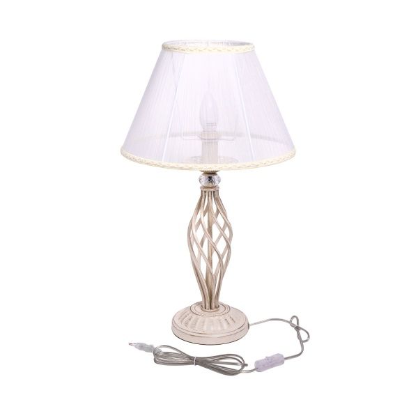 Настільна лампа Altalusse 1x40 Вт E14 кремовий/білий INL-6121T-01 Ivory white 