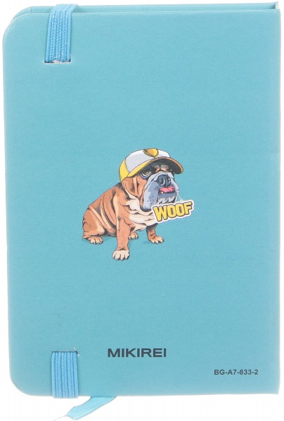 Книга для записей Бульдог в кепке А7 96 листов